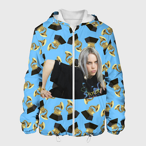 Мужская куртка Billie Eilish Grammy / 3D-Белый – фото 1