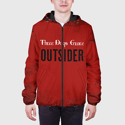 Мужская куртка Three days grace Outsider / 3D-Черный – фото 3