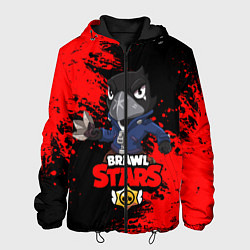Куртка с капюшоном мужская Brawl Stars Crow, цвет: 3D-черный