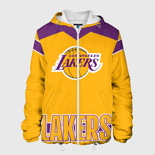 Мужская куртка Los Angeles Lakers / 3D-Белый – фото 1