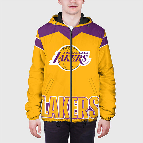 Мужская куртка Los Angeles Lakers / 3D-Черный – фото 3