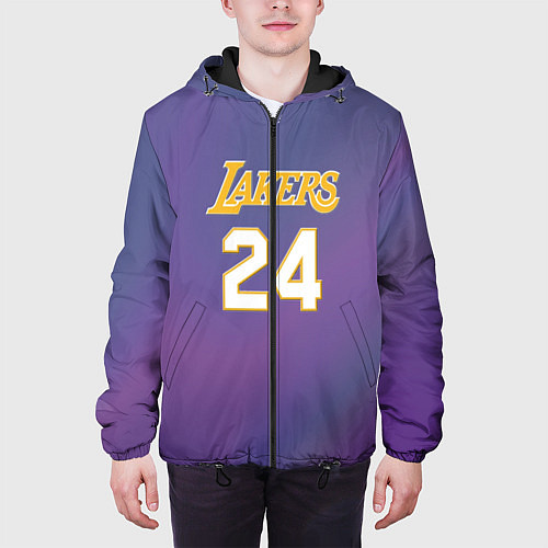 Мужская куртка Los Angeles Lakers Kobe Brya / 3D-Черный – фото 3