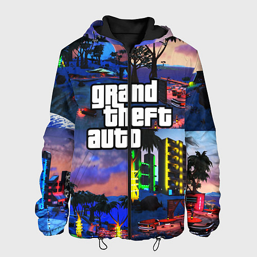 Мужская куртка GTA / 3D-Черный – фото 1