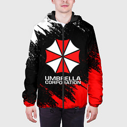 Куртка с капюшоном мужская UMBRELLA CORP, цвет: 3D-черный — фото 2