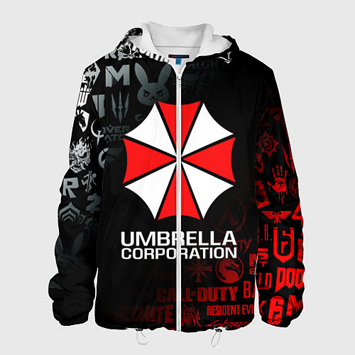 Мужская куртка RESIDENT EVIL UMBRELLA CORP / 3D-Белый – фото 1