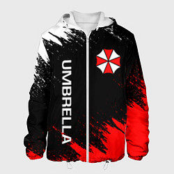 Куртка с капюшоном мужская UMBRELLA CORP, цвет: 3D-белый