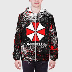 Куртка с капюшоном мужская UMBRELLA CORP, цвет: 3D-белый — фото 2