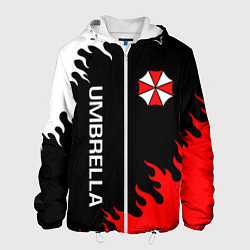 Куртка с капюшоном мужская UMBRELLA CORP, цвет: 3D-белый