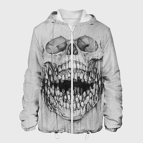 Мужская куртка Dentist skull / 3D-Белый – фото 1