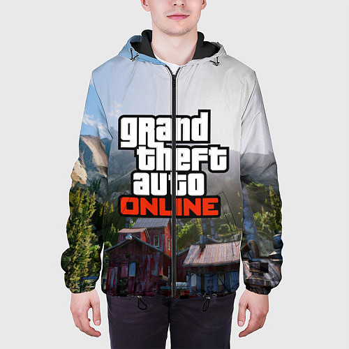 Мужская куртка GTA Online / 3D-Черный – фото 3