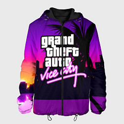 Куртка с капюшоном мужская GTA:VICE CITY, цвет: 3D-черный