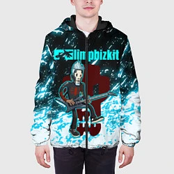 Куртка с капюшоном мужская LIMP BIZKIT, цвет: 3D-черный — фото 2