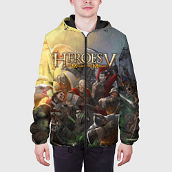 Куртка с капюшоном мужская Heroes of Might and Magic, цвет: 3D-черный — фото 2