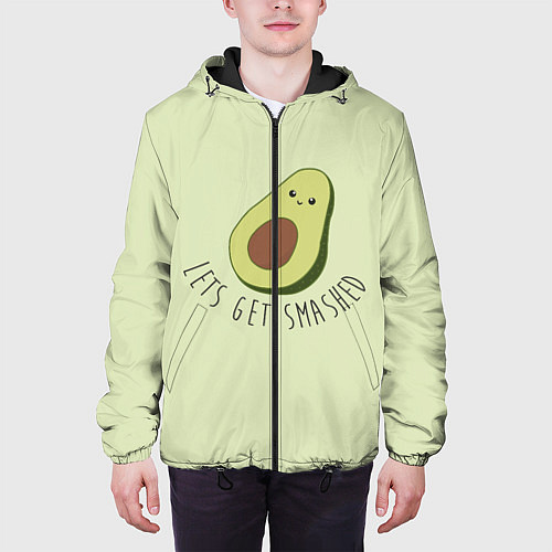 Мужская куртка Авокадо / 3D-Черный – фото 3