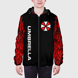 Куртка с капюшоном мужская UMBRELLA CORPORATION, цвет: 3D-черный — фото 2