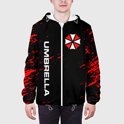 Куртка с капюшоном мужская UMBRELLA CORPORATION, цвет: 3D-белый — фото 2