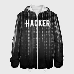 Куртка с капюшоном мужская Hacker, цвет: 3D-белый