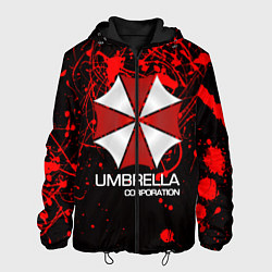 Куртка с капюшоном мужская UMBRELLA CORP, цвет: 3D-черный