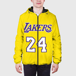 Куртка с капюшоном мужская Kobe Bryant 24, цвет: 3D-черный — фото 2