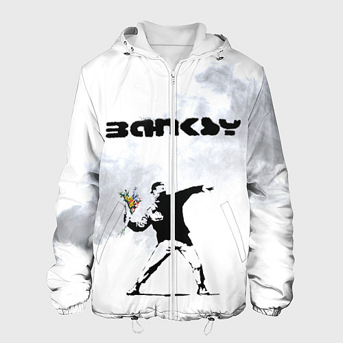 Мужская куртка Banksy / 3D-Белый – фото 1