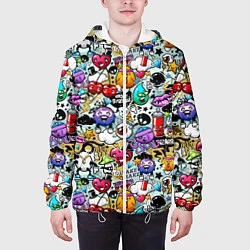 Куртка с капюшоном мужская Stickerboom, цвет: 3D-белый — фото 2