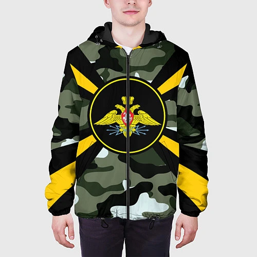 Мужская куртка Войска связи / 3D-Черный – фото 3