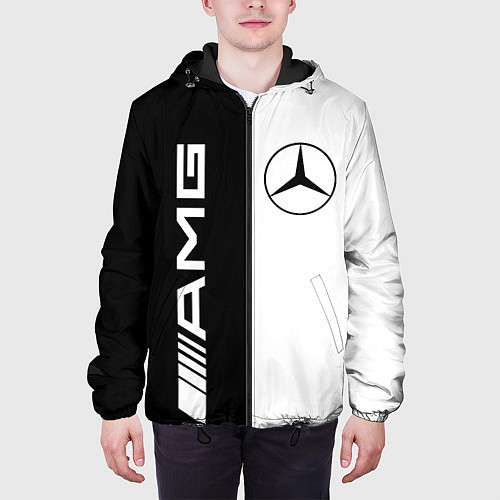Мужская куртка MERCEDES AMG / 3D-Черный – фото 3
