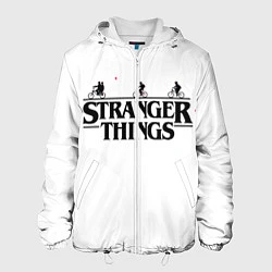 Куртка с капюшоном мужская STRANGER THINGS, цвет: 3D-белый
