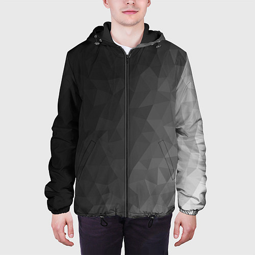 Мужская куртка Dark abstraction / 3D-Черный – фото 3