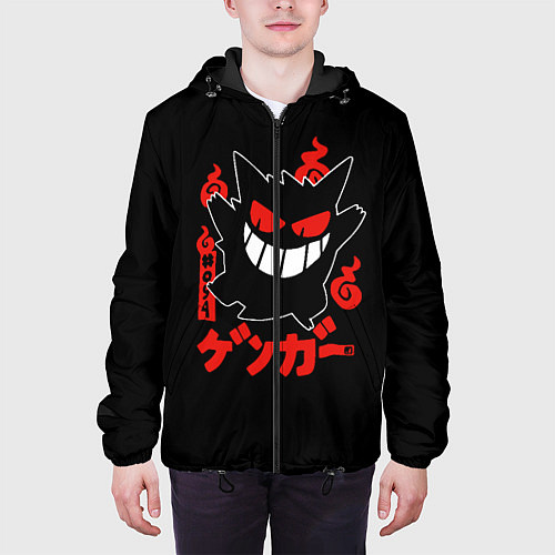 Мужская куртка Pokemon Gengar Генгар / 3D-Черный – фото 3