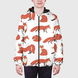 Куртка с капюшоном мужская Лисий хвост, цвет: 3D-черный — фото 2