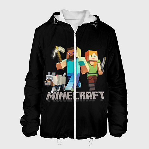 Мужская куртка MINECRAFT / 3D-Белый – фото 1