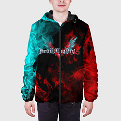 Куртка с капюшоном мужская DEVIL MAY CRY, цвет: 3D-черный — фото 2