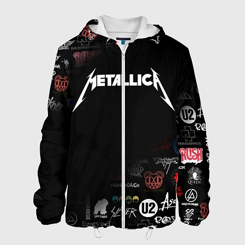 Мужская куртка Metallica / 3D-Белый – фото 1