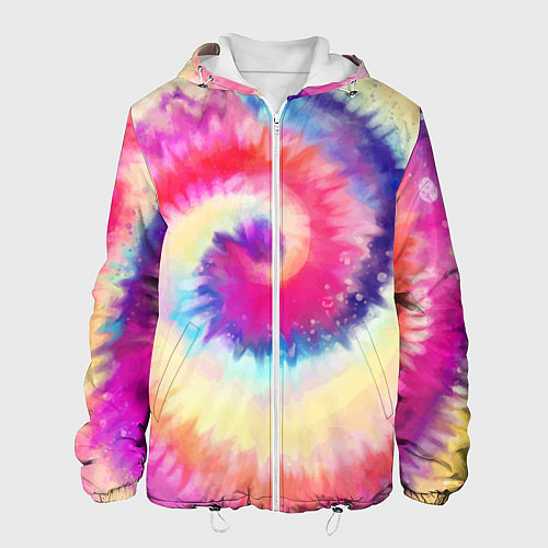 Мужская куртка Tie Dye vortex / 3D-Белый – фото 1