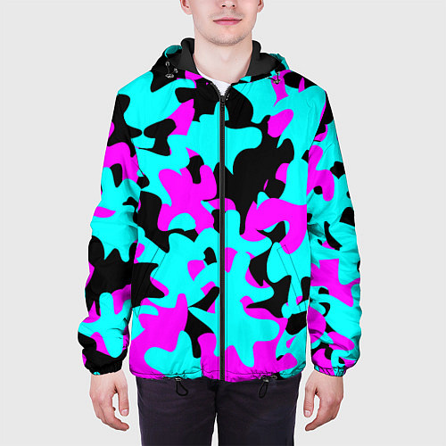 Мужская куртка Modern Camouflage / 3D-Черный – фото 3