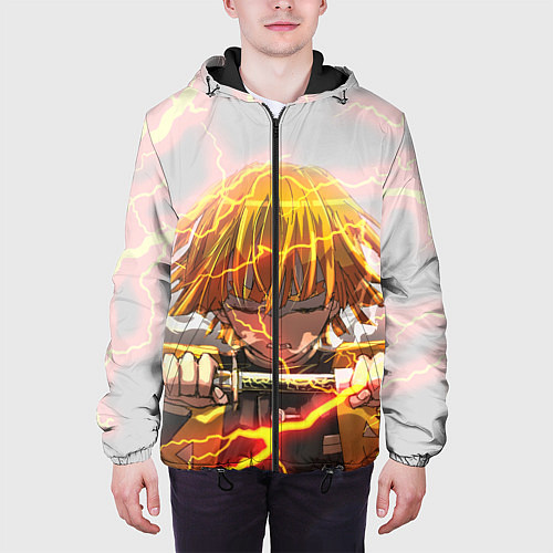 Мужская куртка KIMETSU NO YAIBA / 3D-Черный – фото 3