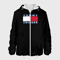 Куртка с капюшоном мужская Tommy Hilfiger, tommy trigger, цвет: 3D-белый