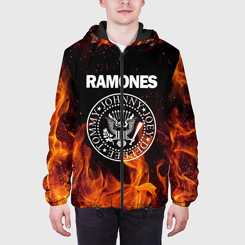 Мужская куртка Ramones / 3D-Черный – фото 3