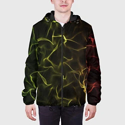 Куртка с капюшоном мужская Background, цвет: 3D-черный — фото 2
