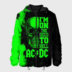 Куртка с капюшоном мужская I'm on the highway to hell ACDC, цвет: 3D-черный
