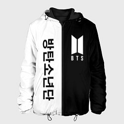 Куртка с капюшоном мужская BTS, цвет: 3D-черный