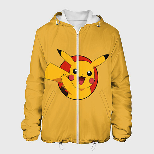 Мужская куртка Pikachu / 3D-Белый – фото 1