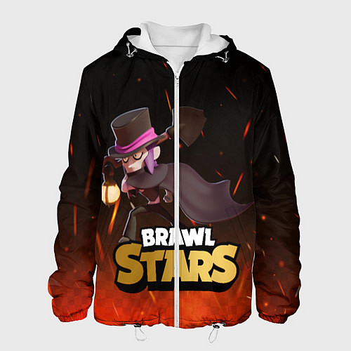 Мужская куртка Brawl stars Mortis Мортис / 3D-Белый – фото 1