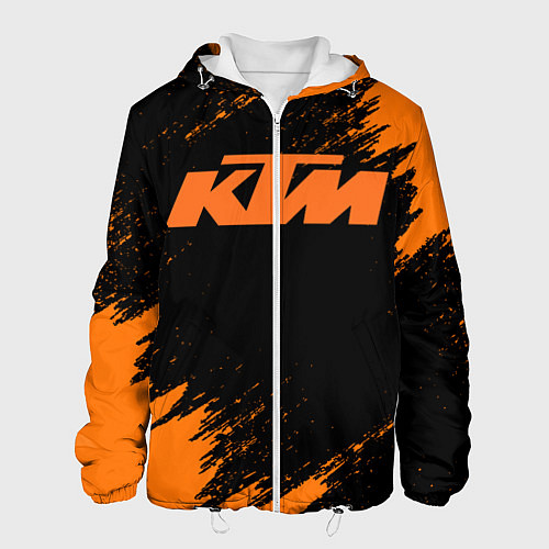 Мужская куртка KTM / 3D-Белый – фото 1