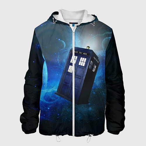 Мужская куртка ТАРДИС / 3D-Белый – фото 1