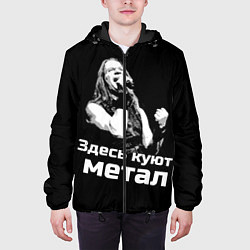 Куртка с капюшоном мужская Валерий Кипелов, цвет: 3D-черный — фото 2