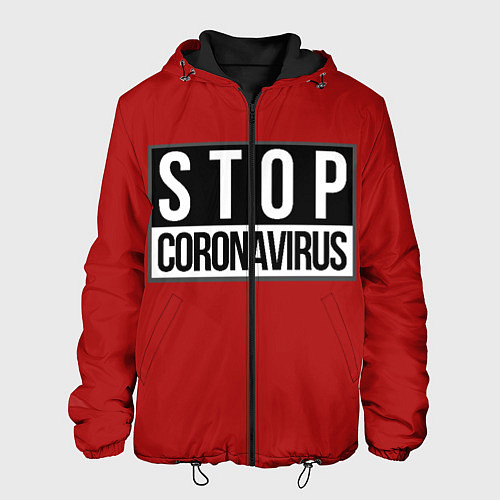 Мужская куртка Stop Coronavirus / 3D-Черный – фото 1