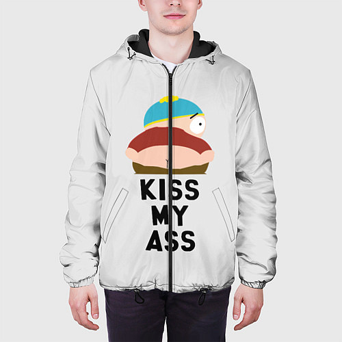 Мужская куртка Kiss My Ass / 3D-Черный – фото 3