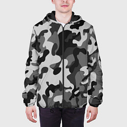 Куртка с капюшоном мужская ГОРОДСКОЙ КАМУФЛЯЖ, цвет: 3D-черный — фото 2